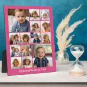 ピンクフォトコラージュ – 最大14枚の写真を追加 フォトプラーク (側面)