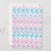 ピンクフォトフローラプリンセス誕生日招待状 招待状 (裏面)