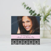 ピンクフォト35thバースデーパーティ招待状 招待状 (スタンド正面)