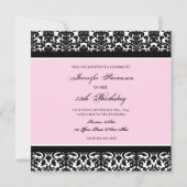 ピンクフォト35thバースデーパーティ招待状 招待状 (裏面)