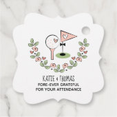 ピンクフォーエバーゴリーゴルフボールティーありがとう フェイバータグ (裏面)