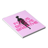 ピンクフォーカ信じス呼吸 ノートパッド (アングル)