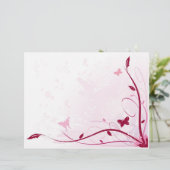 ピンクフォーラルスクラップブック紙 (スタンド正面)