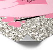 ピンクフクロウスパークル引用文 ポスター (角)