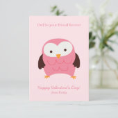 ピンクフクロウバレンタイン 招待状 (スタンド正面)