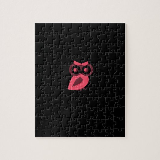 ピンクフクロウパズル ジグソーパズル (縦)
