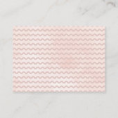 ピンクフクロウフローラベビーシャワーブックスベビー エンクロージャーカード (裏面)