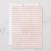 ピンクフクロウフローラベビーシャワー価格ゲームカード 招待状 (裏面)