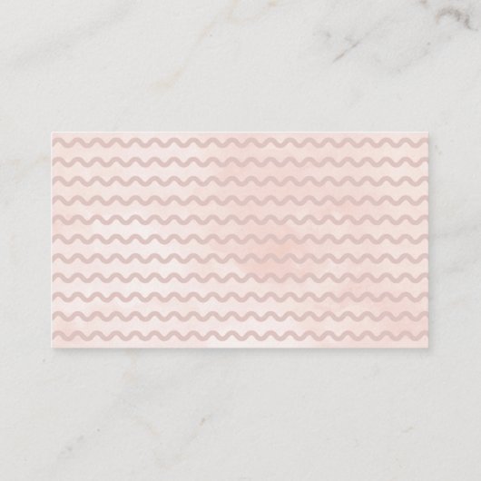 ピンクフクロウフローラ赤ちゃんシャワーおむつラッフル エンクロージャーカード (裏面)