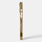 ピンクフクロウ木材Grジグザグパターン色を選択 Case-Mate iPhoneケース (裏面 / 左)