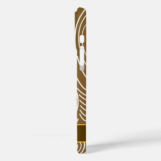 ピンクフクロウ木材Grジグザグパターン色を選択 Case-Mate iPhoneケース (裏面 / 左)