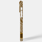 ピンクフクロウ木目ジグザグカラーの選択 Case-Mate iPhoneケース (裏面 / 左)