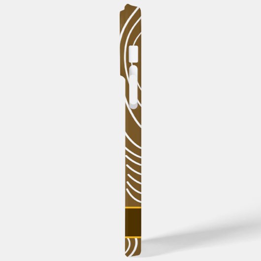 ピンクフクロウ木目ジグザグカラーの選択 Case-Mate iPhoneケース (裏面 / 左)