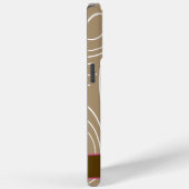 ピンクフクロウ木目ジグザグカラーの選択 Case-Mate iPhoneケース (裏面 / 右)