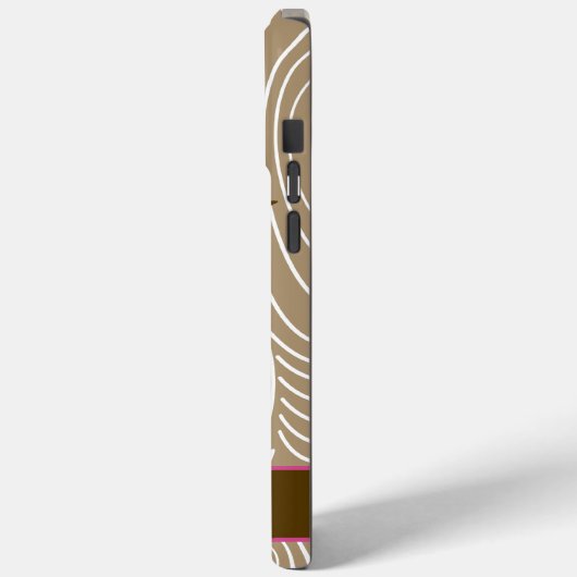 ピンクフクロウ木目ファームハウスカラーの選択 Case-Mate iPhoneケース (裏面 / 左)