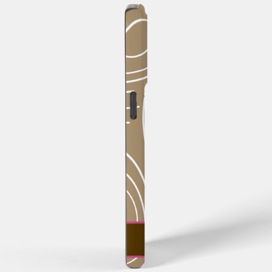 ピンクフクロウ木目ファームハウスカラーの選択 Case-Mate iPhoneケース (裏面 / 右)