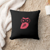ピンクフクロウ枕 クッション (ブランケット)