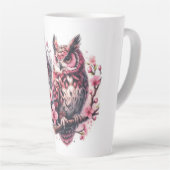 ピンクフクロウ カフェラテマグ (右アングル)