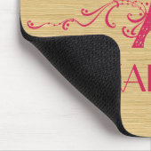 ピンクフフランスのリッシュマウスパッド マウスパッド (コーナー)