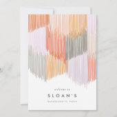 ピンクフモダンリンジバチェロレッテの日程 セーブザデート (正面)