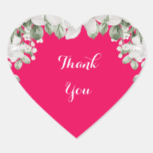 ピンクフューシャのウェディングシャワー招待状