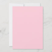 ピンクフューシャローズ ボタニカル フラワーの結婚式 招待状 (裏面)