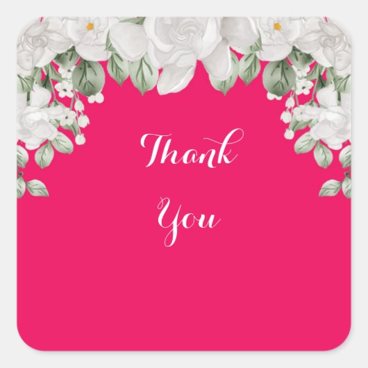 ピンクフューシャ スクエアシール (正面)