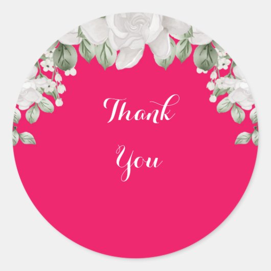 ピンクフューシャ ラウンドシール (正面)