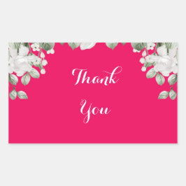 ピンクフューシャ 長方形シール