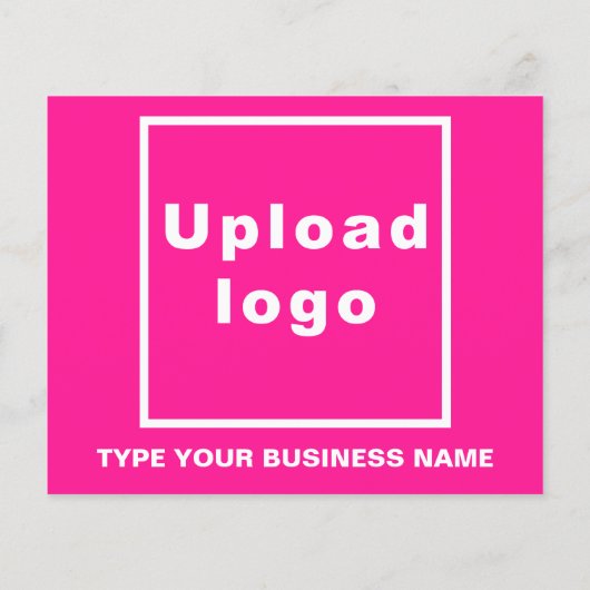 ピンクフライヤーのビジネス製品またはサービス チラシ (裏面)