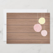 ピンクフラグnフラフス-ベビーシャワー招待状 招待状 (裏面)