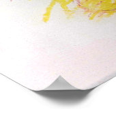 ピンクフラットブーケ ポスター (角)