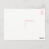 ピンクフラミンゴさんトロピカル結婚な愛に感謝 ポストカード (裏面)