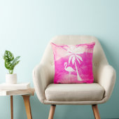 ピンクフラミンゴとパーム クッション (椅子)