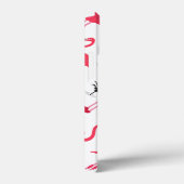 ピンクフラミンゴとヤシの木の柄 Case-Mate iPhoneケース (裏面 / 右)