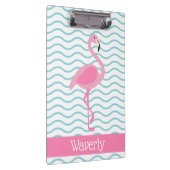 ピンクフラミンゴのクリパーソナライズされたップボード クリップボード (右)