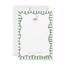 ピンクフラミンゴのペルソナルステーショナリー ノートカード
