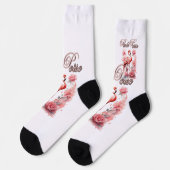 ピンクフラミンゴの恵み | ベラコタクスタイル ソックス (左)