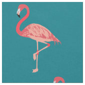 ピンクフラミンゴアート生地 ファブリック (クローズアップ)