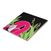 ピンクフラミンゴアート タイル (側面)