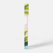 ピンクフラミンゴイントロピカルパラダイスレトロボホアート iPhoneケース (右側面)