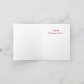 ピンクフラミンゴキューピッドバレンタインノートカーカスタマイズド* シーズンカード (内部)