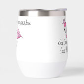 ピンクフラミンゴクラウンオフロック私は30誕生日名 (左面)