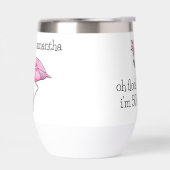 ピンクフラミンゴクラウンオフロック私は50誕生日名 (左面)