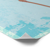 ピンクフラミンゴクラブヴィンテージ看板 ポスター (角)