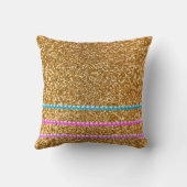 ピンクフラミンゴグリッター クッション (裏面)