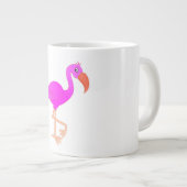 ピンクフラミンゴコーヒーマグ ジャンボコーヒーマグカップ (正面右)
