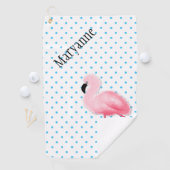 ピンクフラミンゴゴルフタオル ゴルフタオル (インサイチュ)