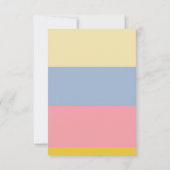 ピンクフラミンゴサマーパーティー サンキューカード (裏面)