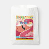 ピンクフラミンゴサマーパーティー フェイバーバッグ (正面)